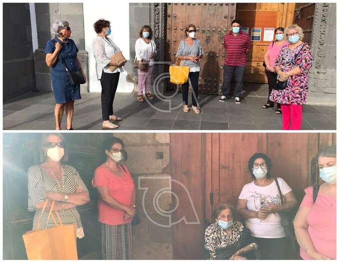 Protesta el pasado sábado de feligreses de San Juan/TA.